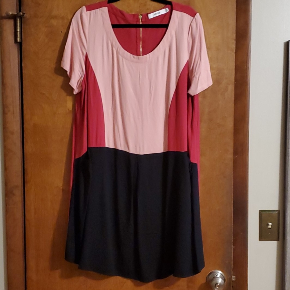 Color Block Dress with pockets!